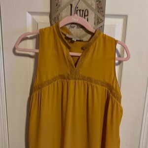 Used sleeveless loft blouse.